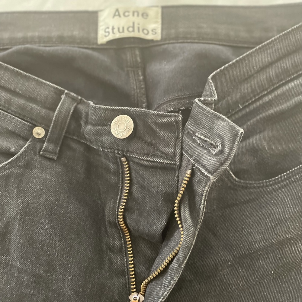 Acne slim black jeans